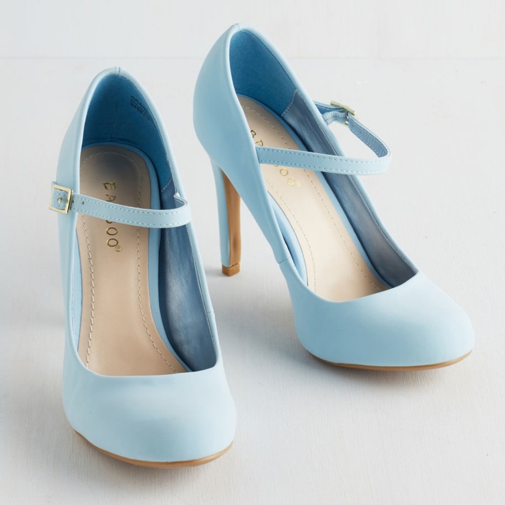 Modcloth 'Shoe Had Me At Hello' Heel in Sky